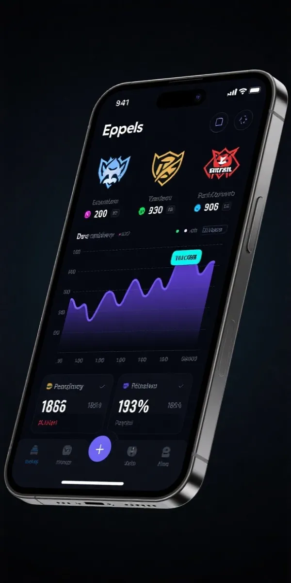 英雄联盟赛事数据APP界面展示